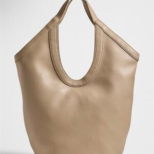 Banana Republic Vegan Leather Modern Hobo Tote